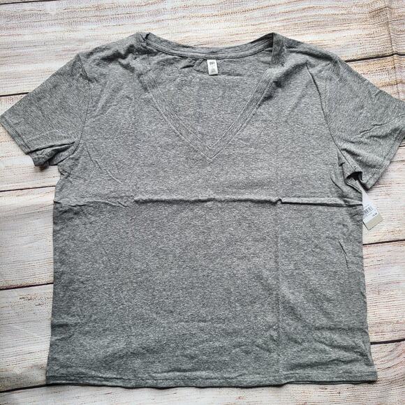 BP Vneck Basic Tshirt Tee Gray Small - Picture 1 of 6